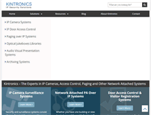 Tablet Screenshot of kintronics.com